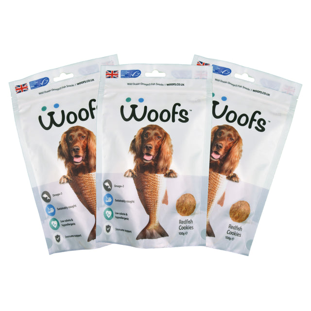 Redfish Cookies (Three Pouches in a Pack - 20% off)